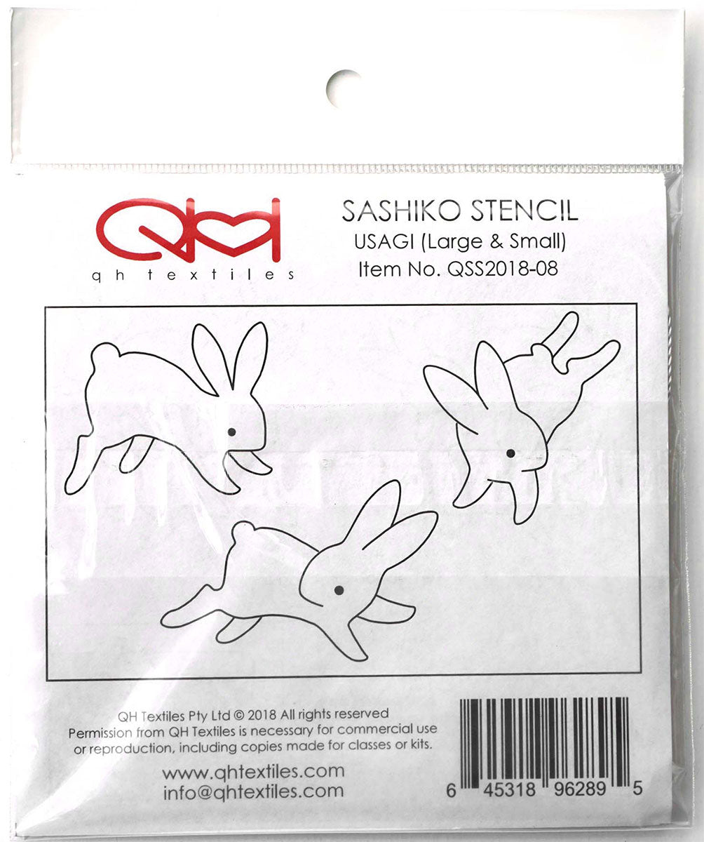 Set de 2 gabarits pour sashiko stencil - Usagi