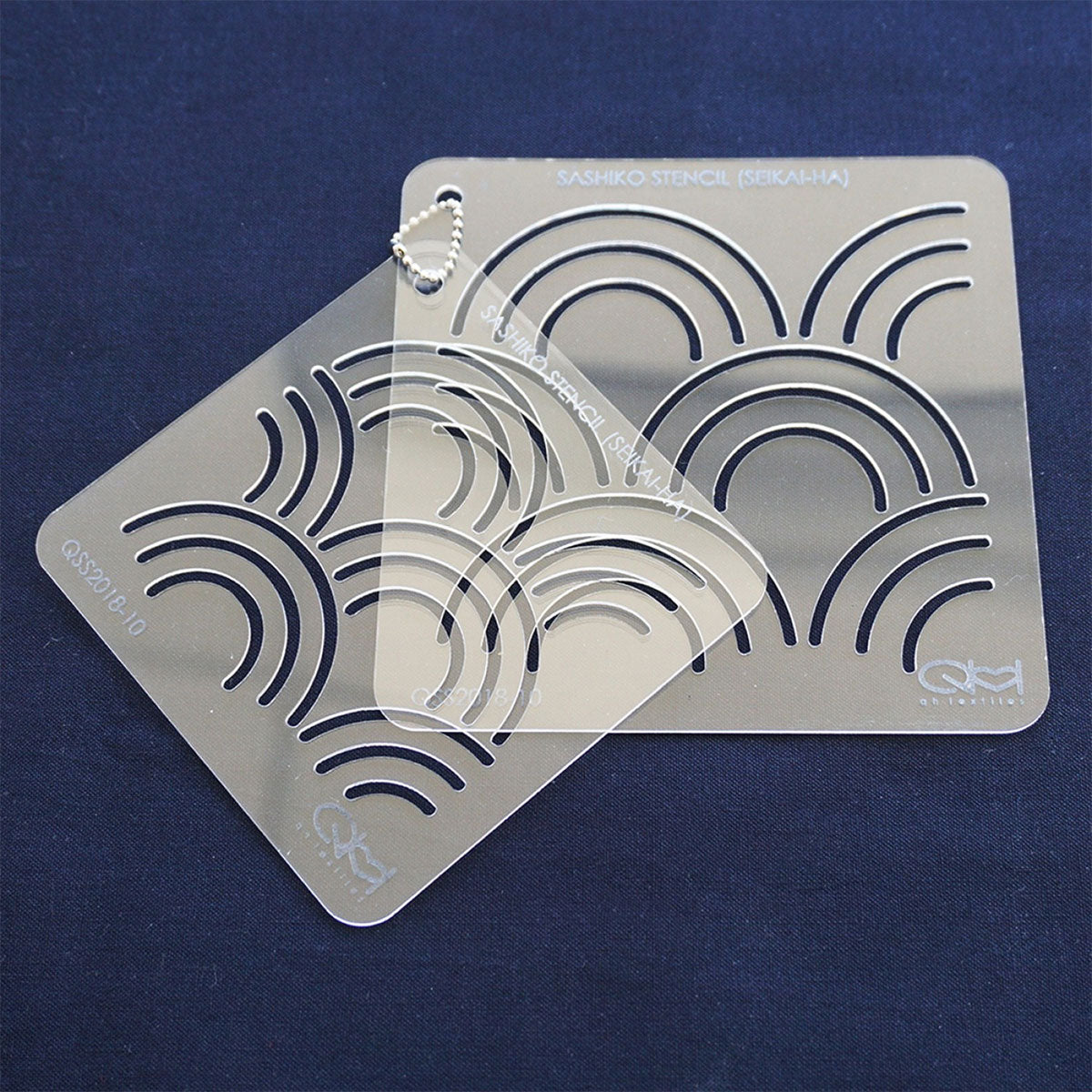 Set of 2 templates for Sashiko Stencil - Seikai -ha