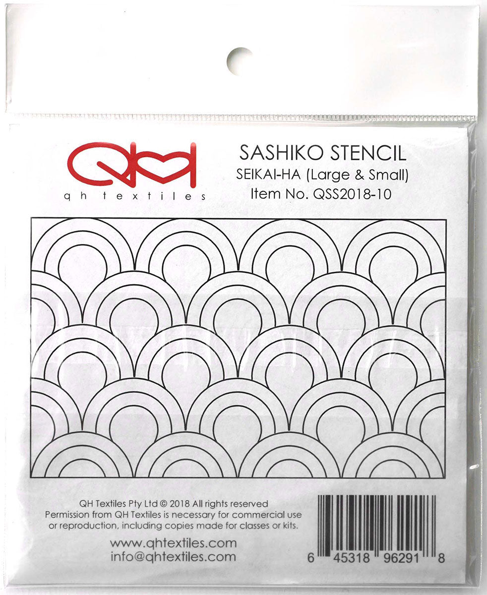 Set of 2 templates for Sashiko Stencil - Seikai -ha