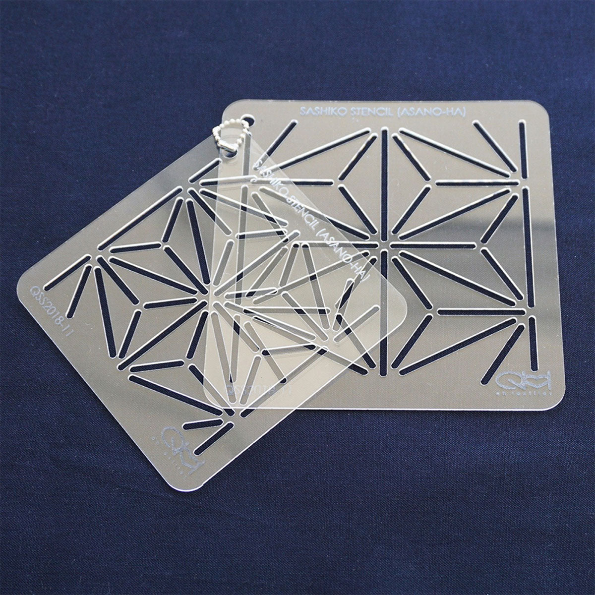 Set de 2 gabarits pour sashiko stencil - Asano-Ha