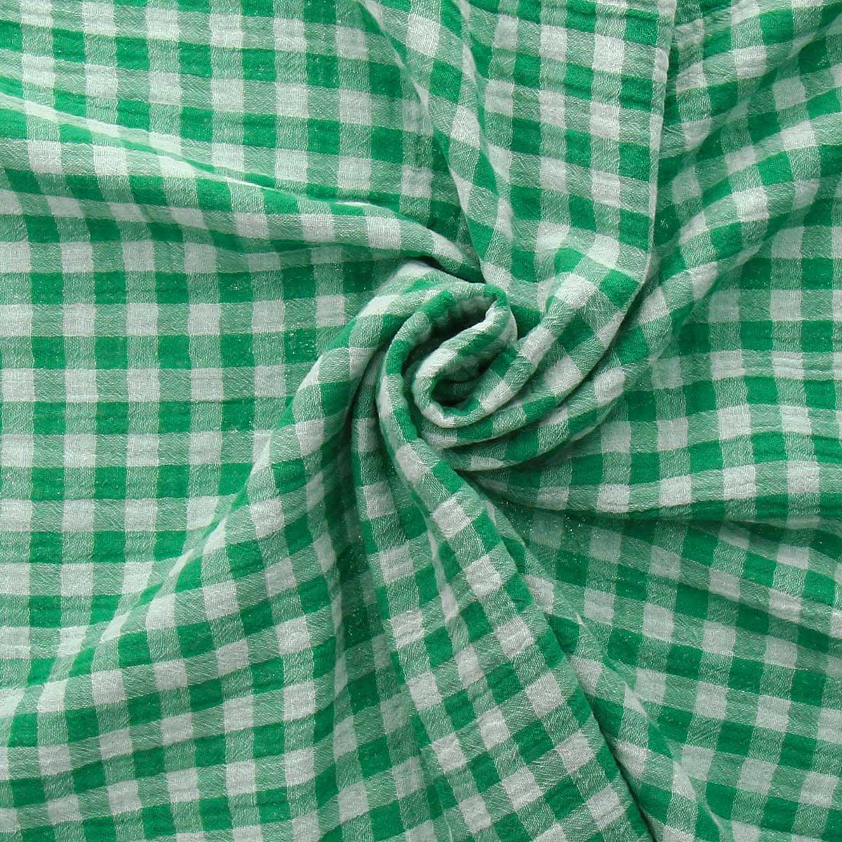 Double fabric gasel gingible gauger - clover and broken white