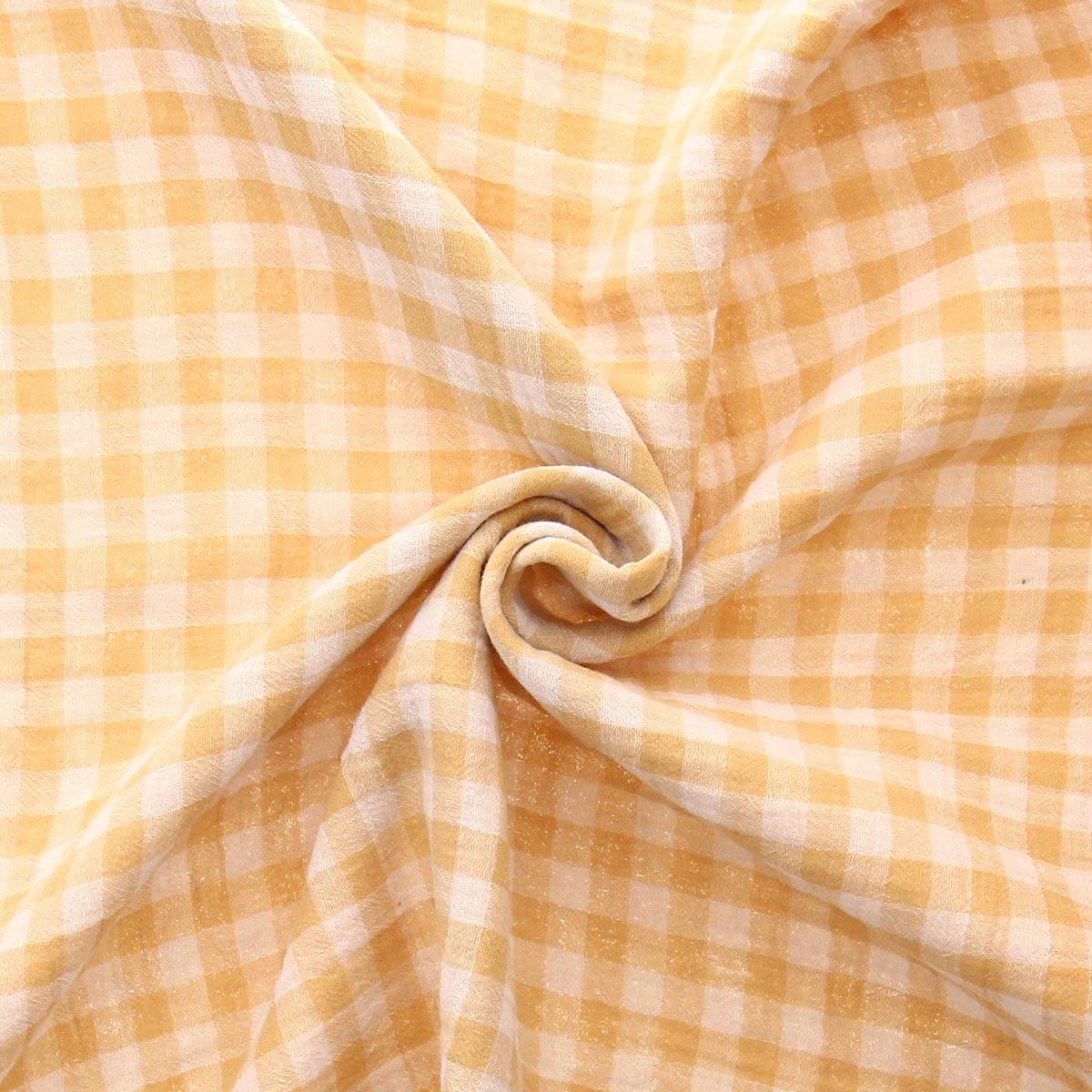 Double fabric gasel ginger gauger - wheat and broken white