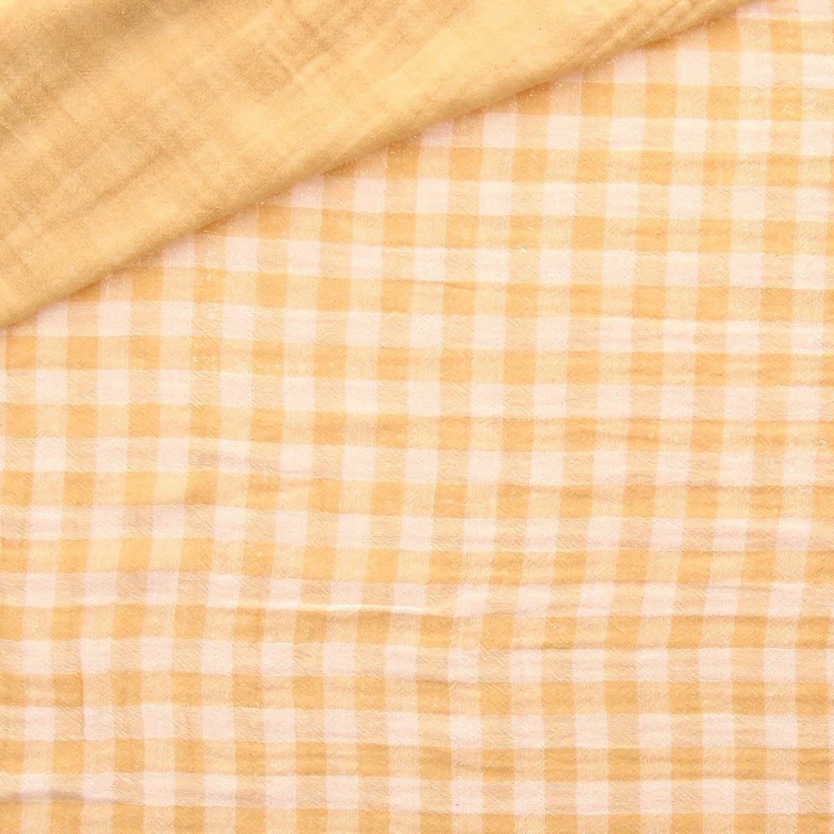 Double fabric gasel ginger gauger - wheat and broken white