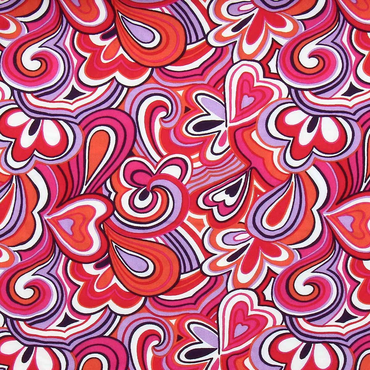 Fantasy viscose fabric - Retro pink