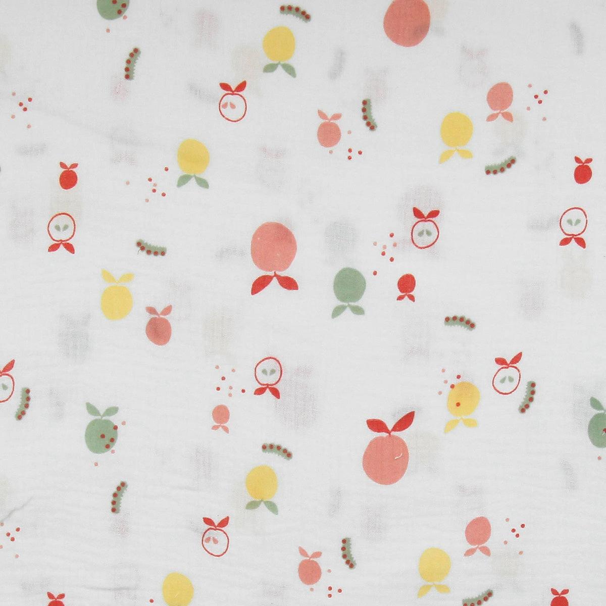 Double fabric gauze fantasy - fruits