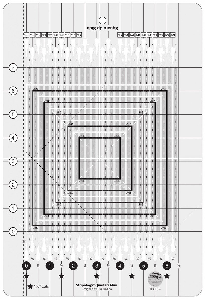 Règle Stripology Quarters Mini Creative Grids