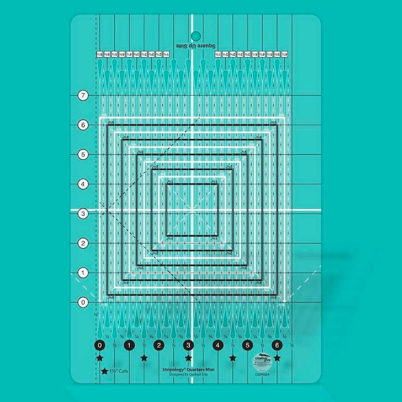 Règle Stripology Quarters Mini Creative Grids