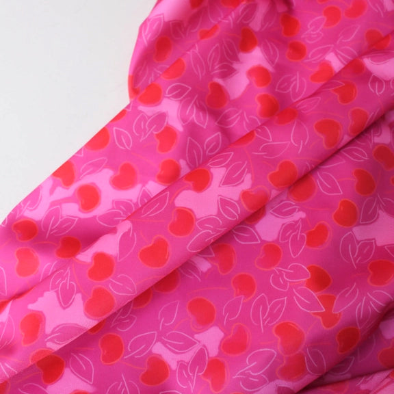 Cherry viscose fabric - Lise Tailor