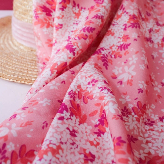 Pink Serenade Viscose Fabric - Lise Schneider