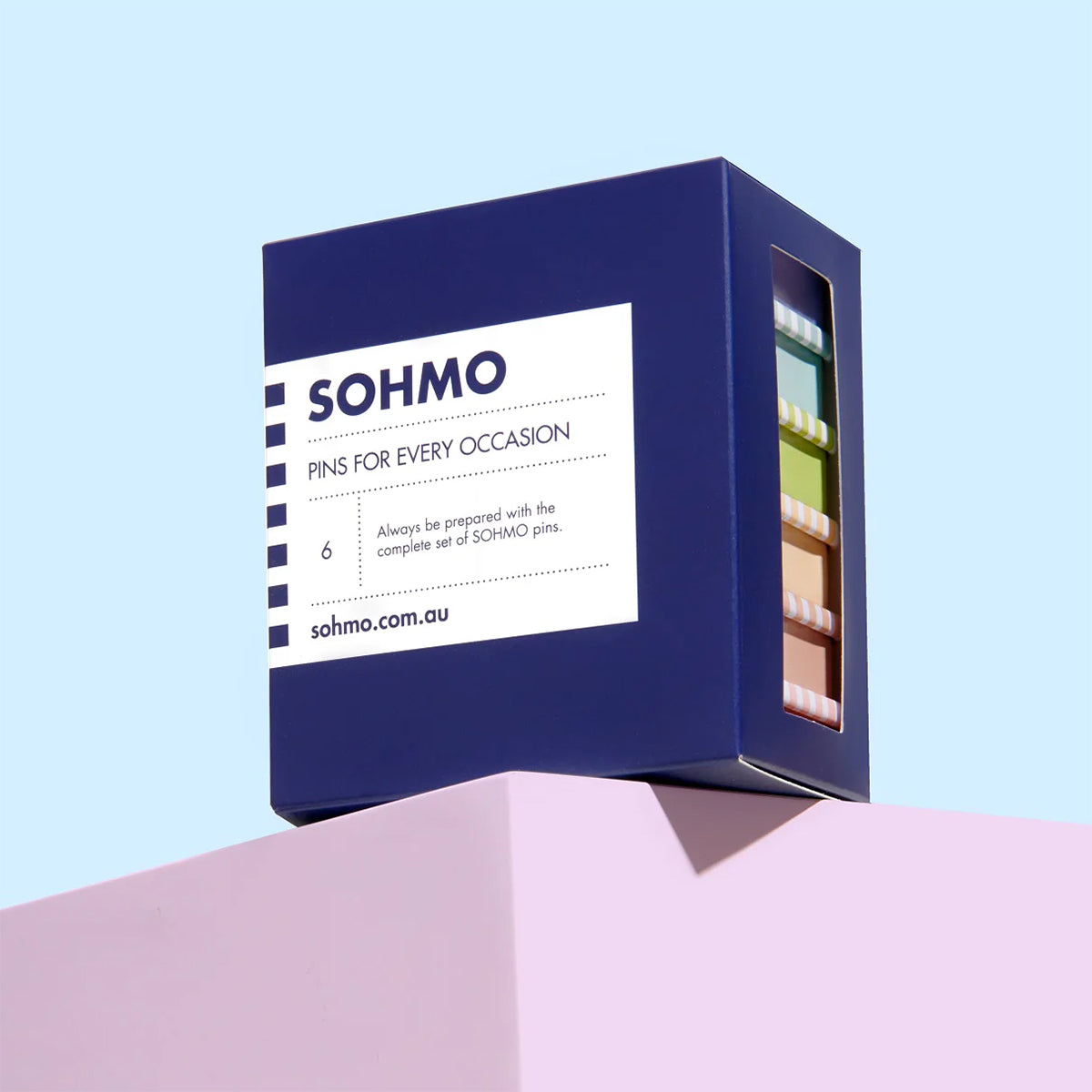 Coffret de 6 boites de 650 épingles Sohmo