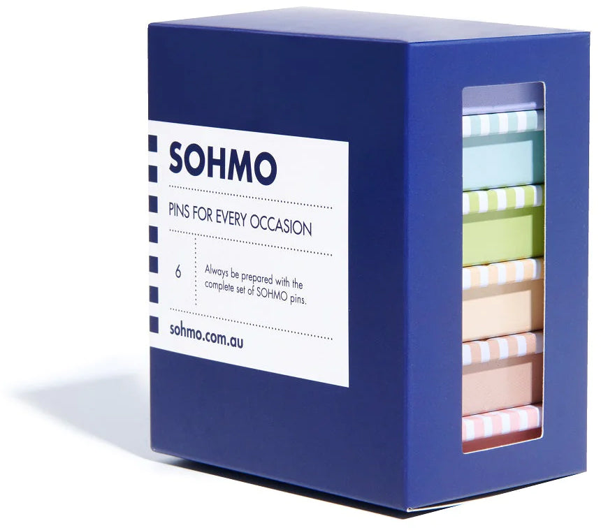 Coffret de 6 boites de 650 épingles Sohmo