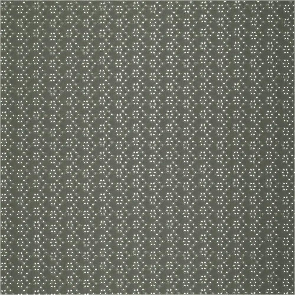 Extendable English embroidery fabric - Dark Khaki