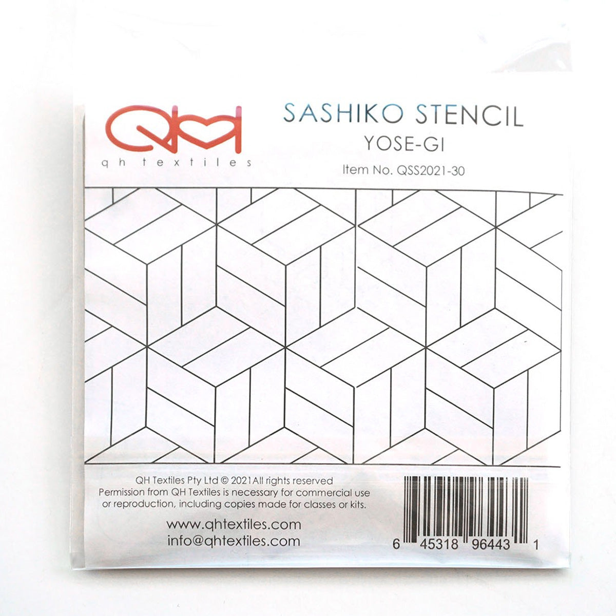 Set of 2 templates for Sashiko Stencil - Yose -Gi