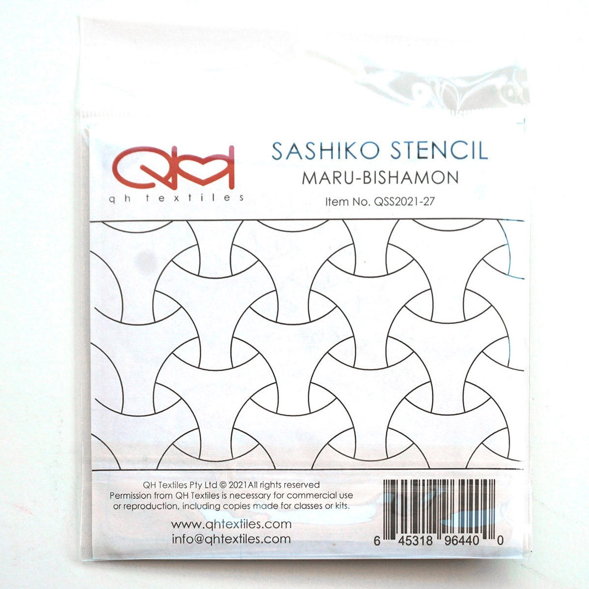 Set of 2 templates for Sashiko Stencil - Maru -Bishamon