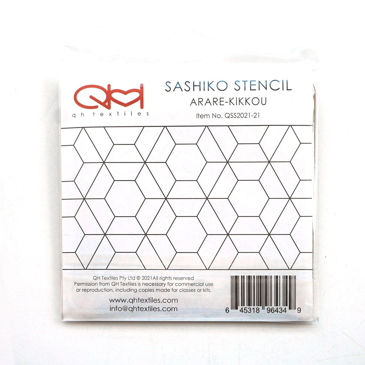 Set of 2 templates for Sashiko Stencil - Arare -Kikkou