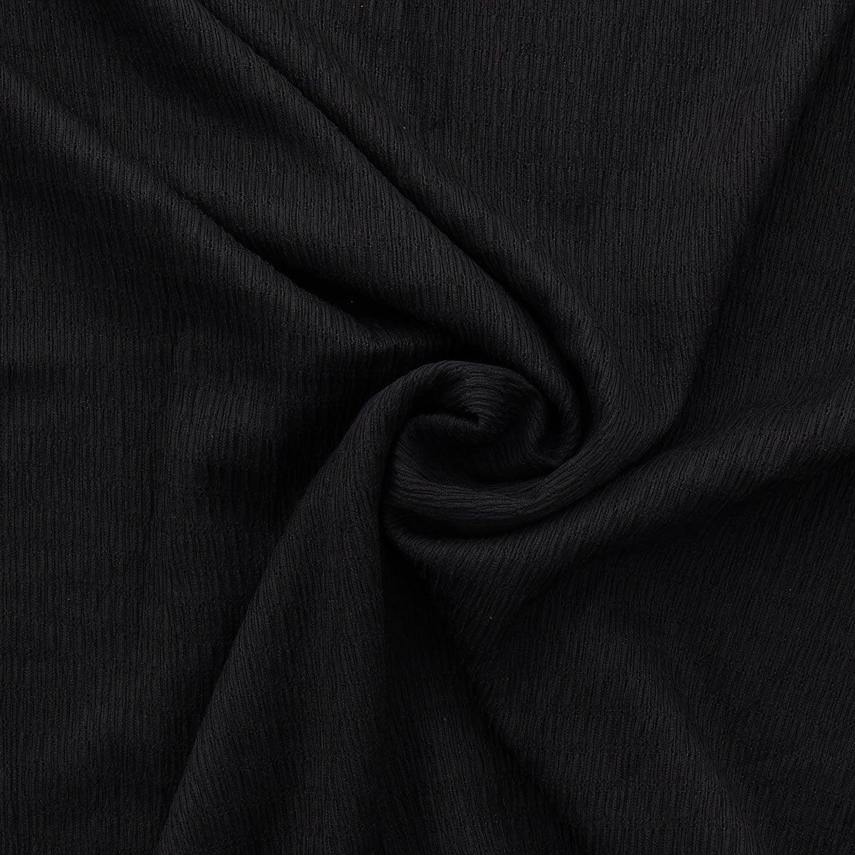 Crépon - Black fabric