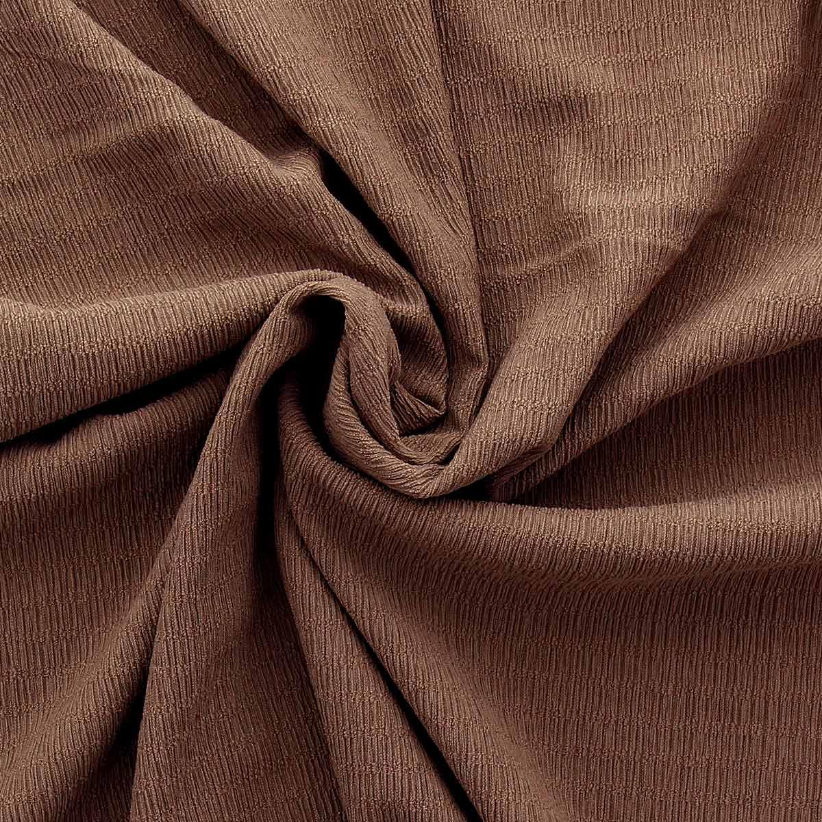 Crépon fabric - Brown