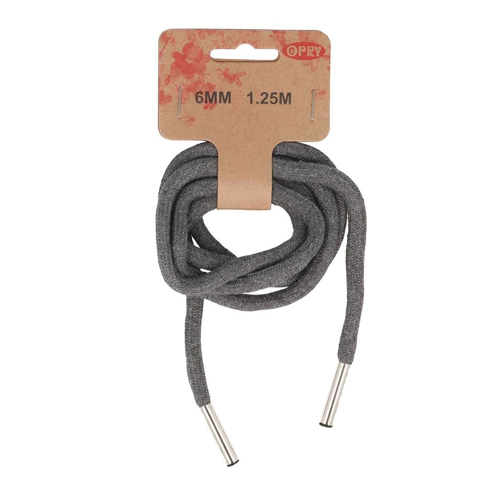 Sweet cord with tips - Dark gray