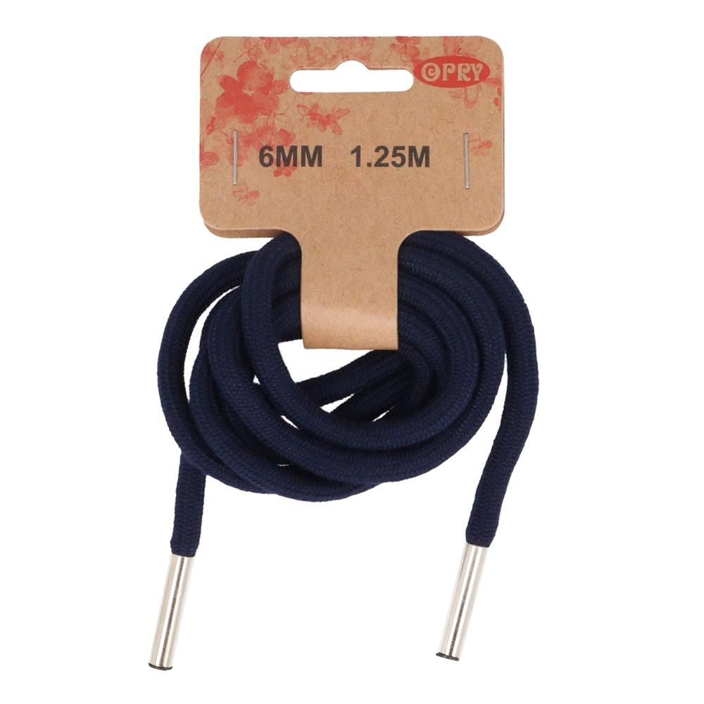 Sweet cord with tips - navy blue