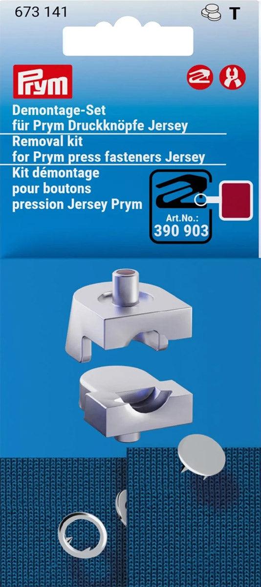 Dismantling kit for Jersey Prym press buttons