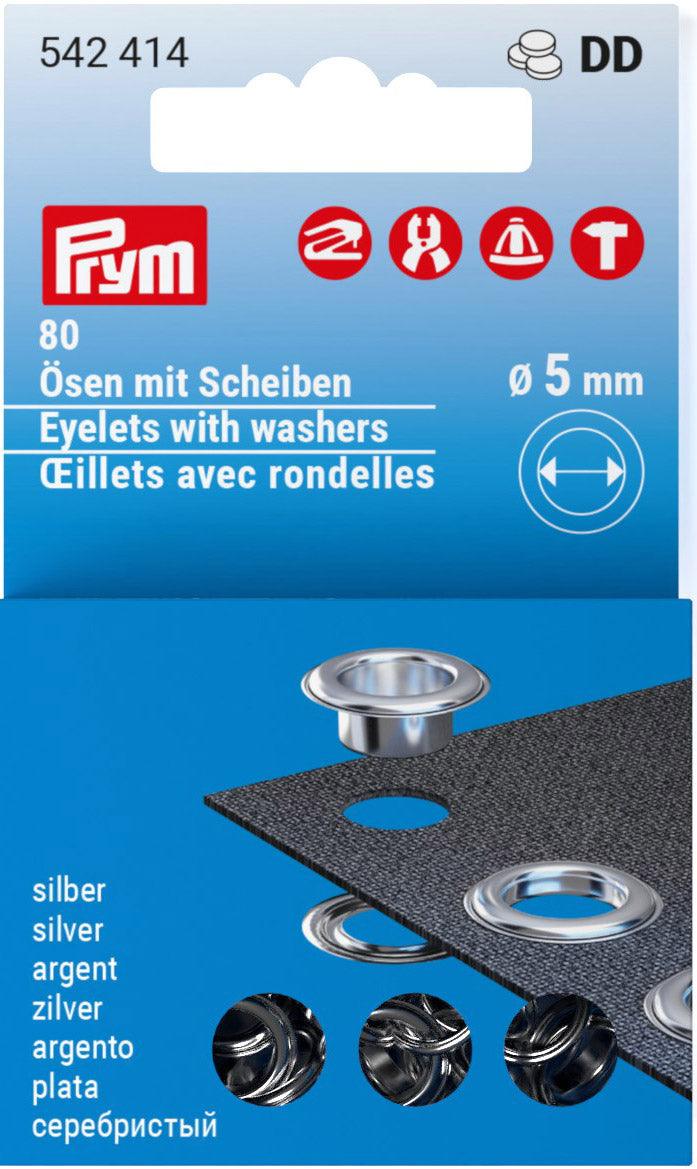 80 Ösen mit 5 mm Ringen aufladen - Silber