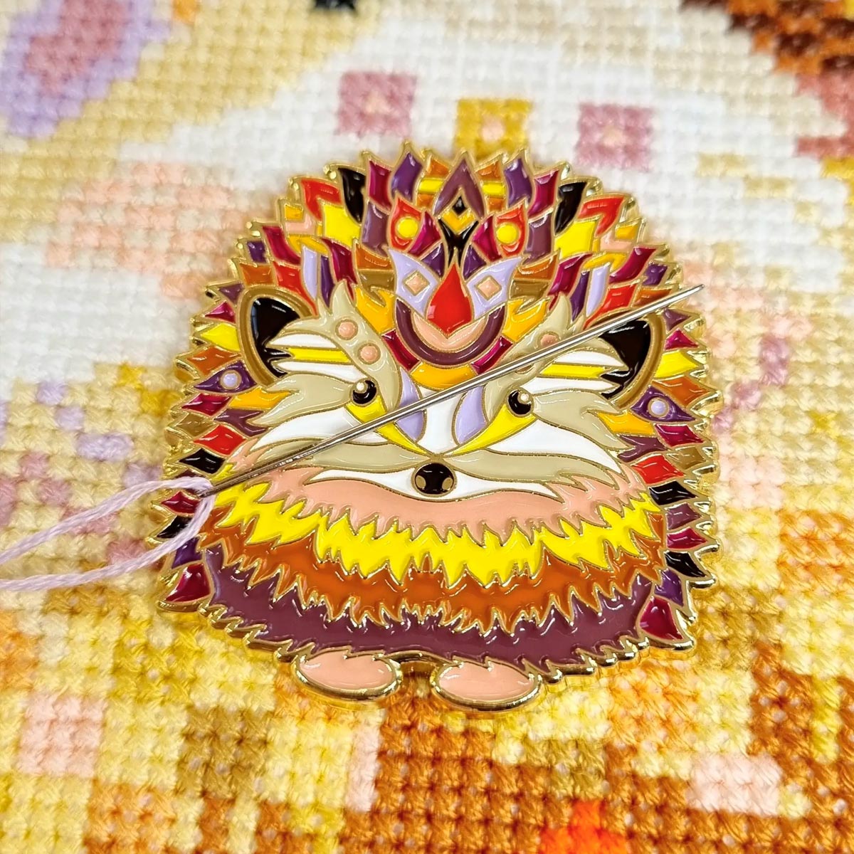 Magnetnadelhalter - Mandala Hedgehog