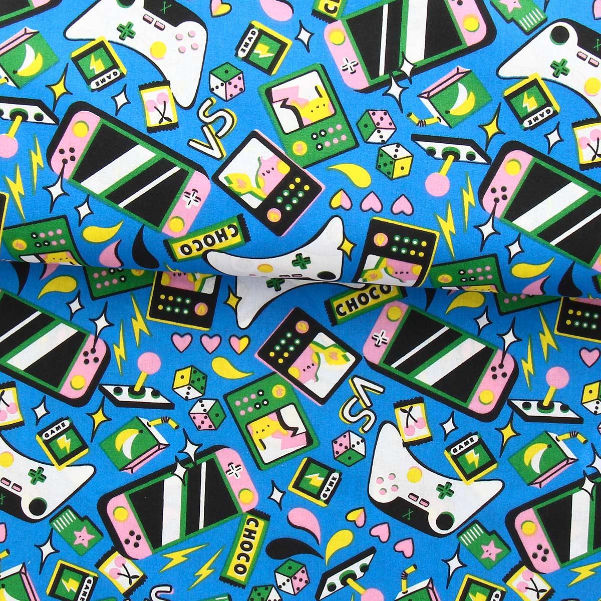 Cotton poplin fabric - Video games