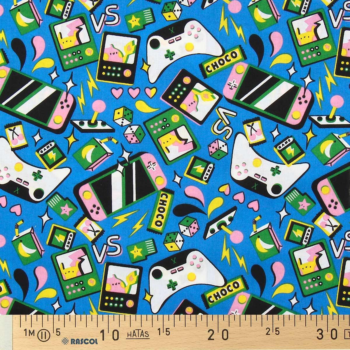 Cotton poplin fabric - Video games