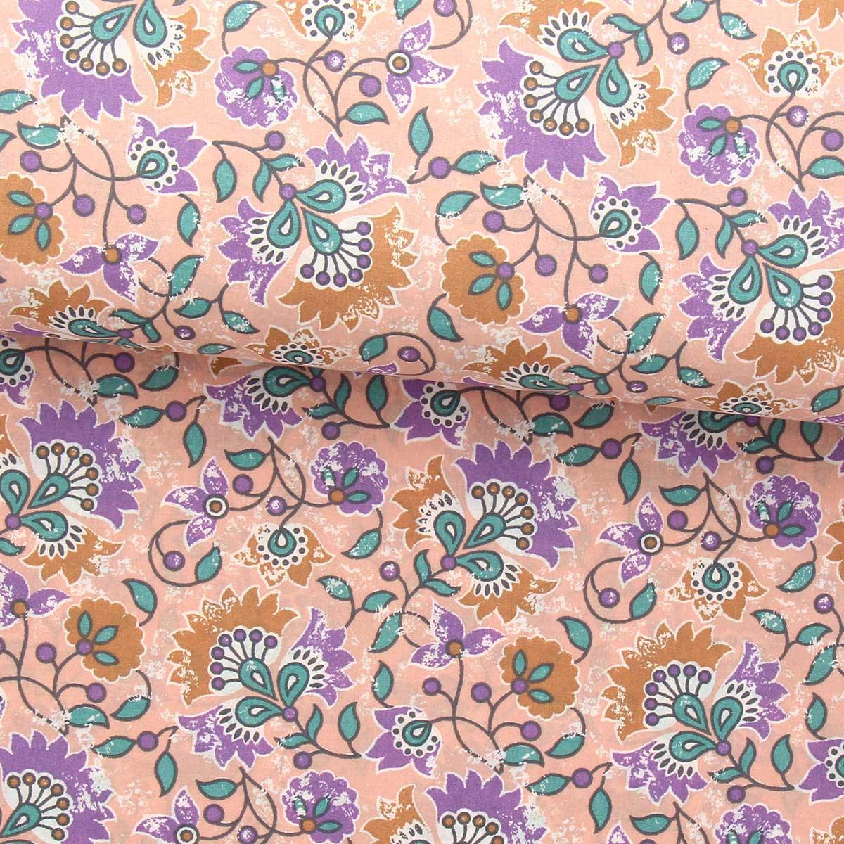 Cotton poplin fabric - orban pink