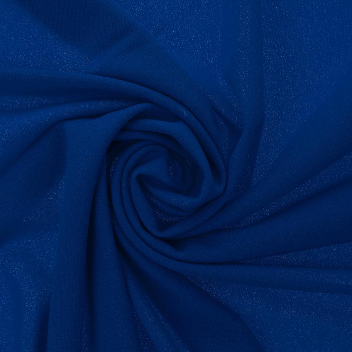 Tissu scuba crêpe - Bleu royal