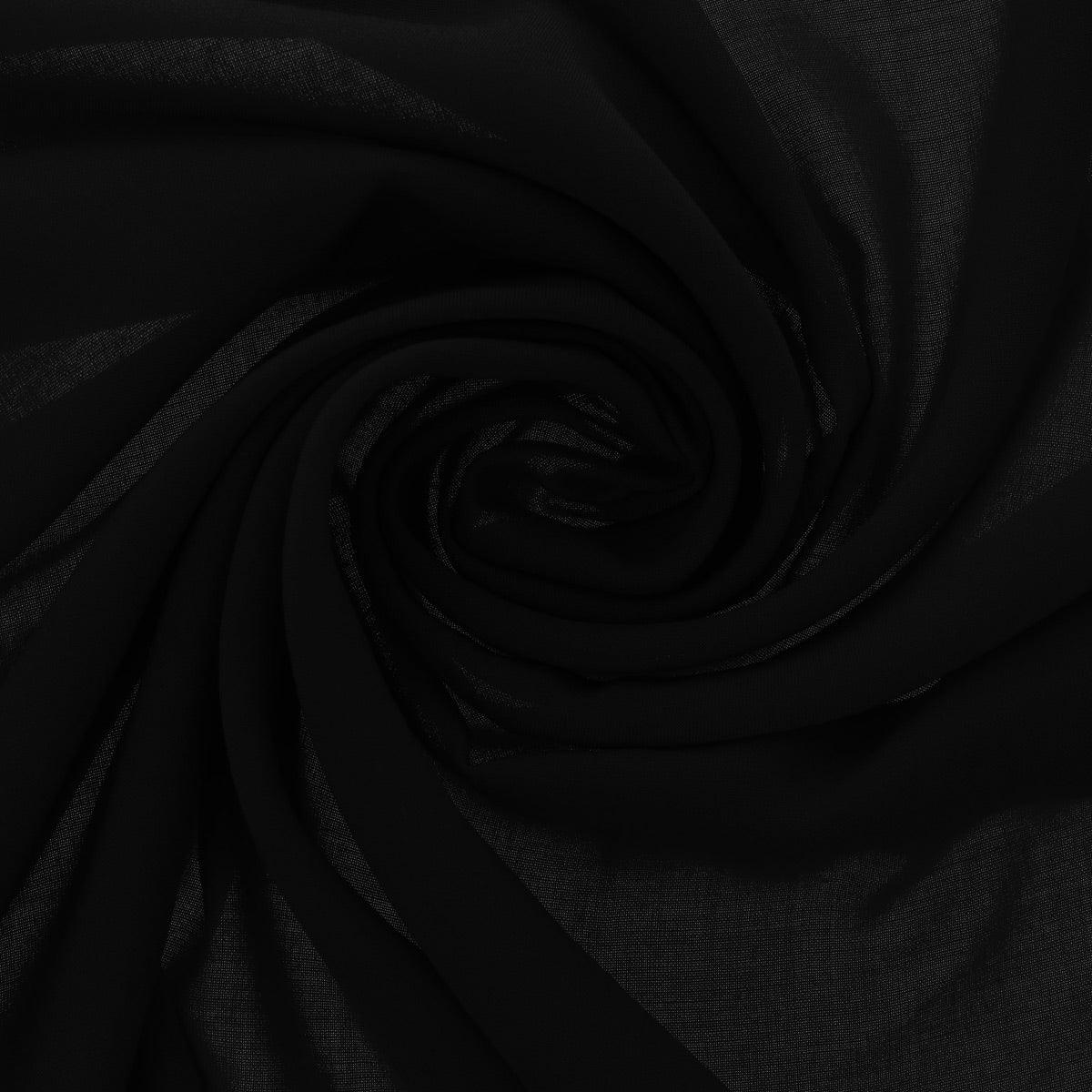 Polyester - black jerseter fabric