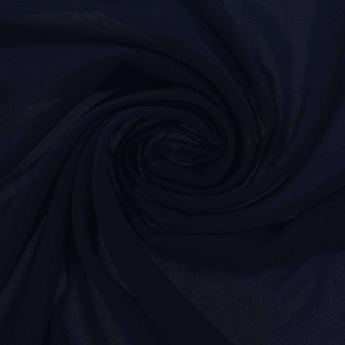 Polyester jersey fabric - navy blue