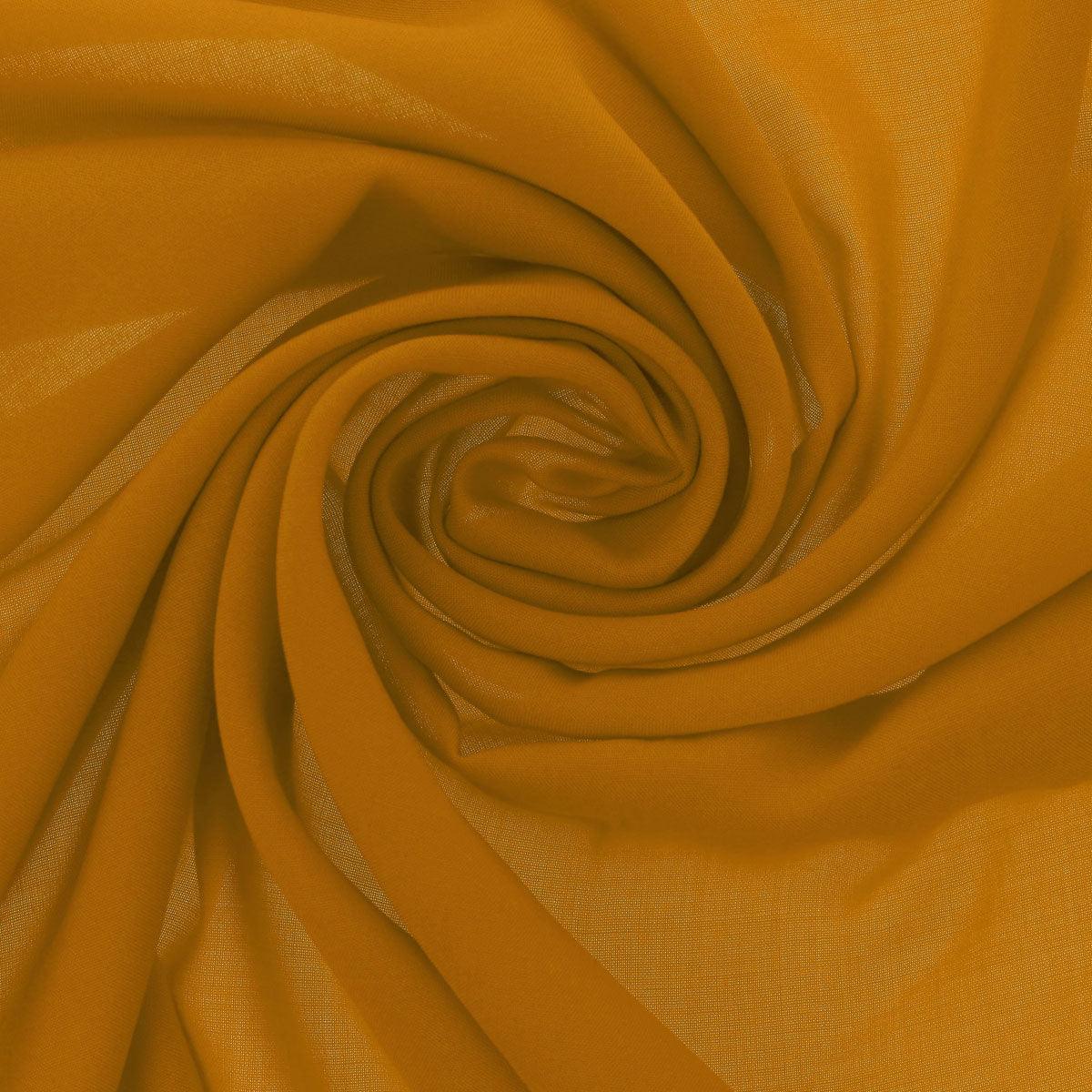 Polyester jersey fabric - mustard