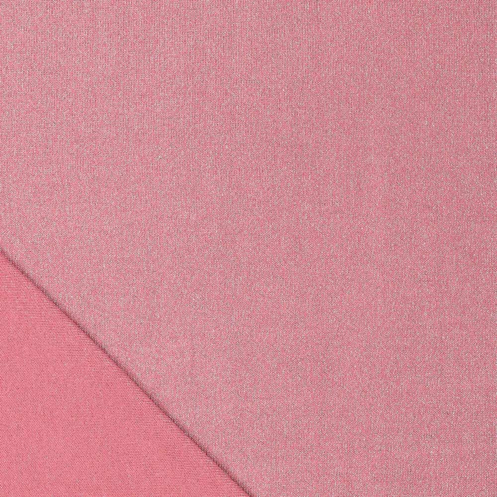 Lurex mesh fabric - Rose