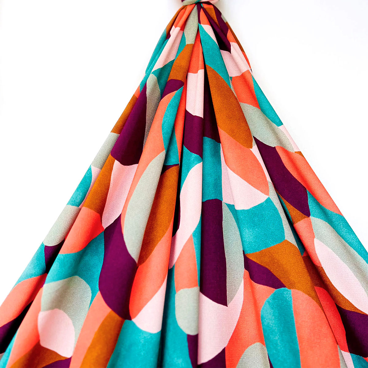 Candy Pop viscose crepe fabric - My Dress made