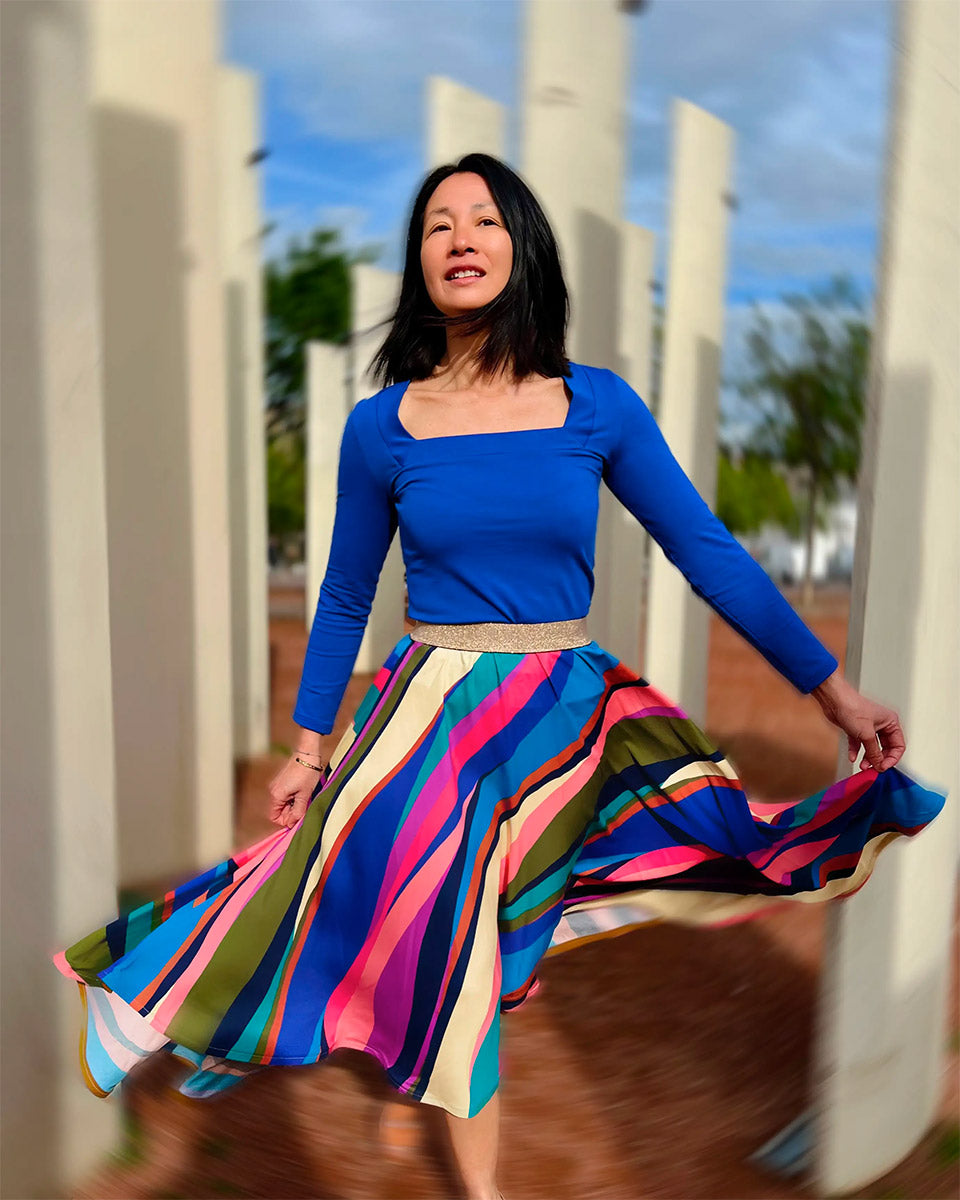 Tissu twill de viscose Rainbow - My Dress Made