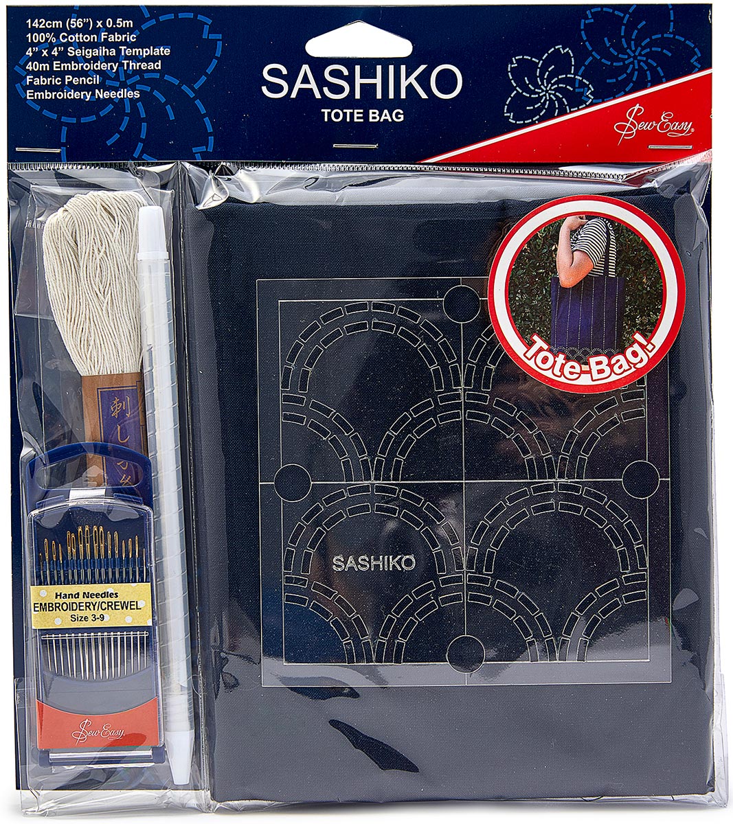 Kit sashiko Tote Bag