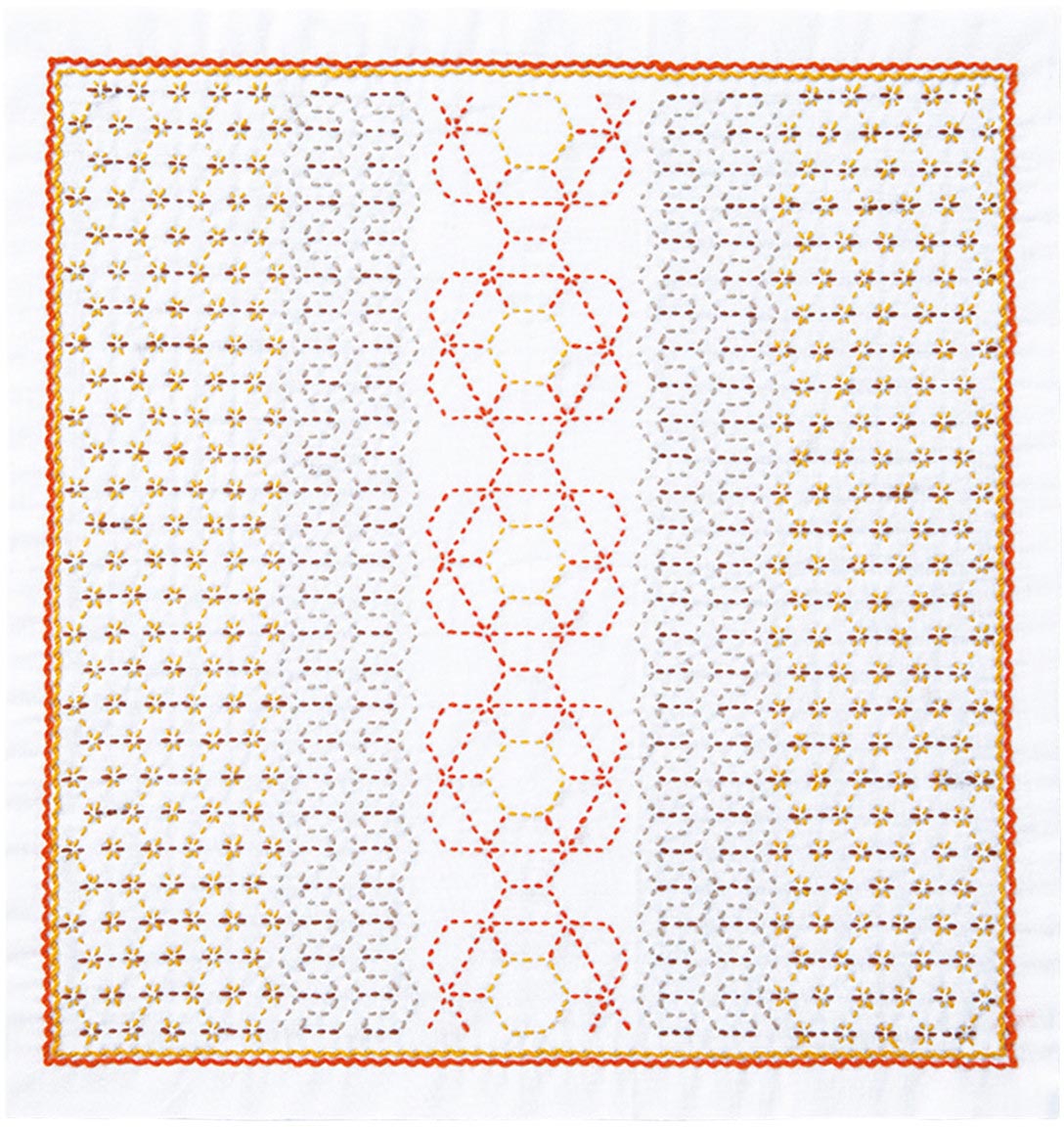 Kit Sashiko Olympus - La Bouquetière Honeycomb