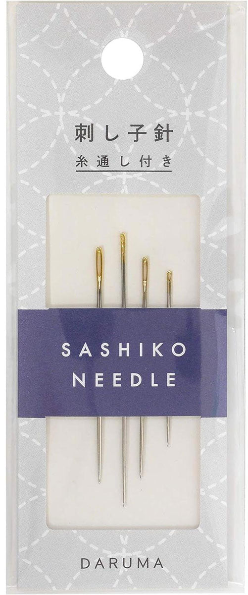 Package of 4 Sashiko Daruma needles