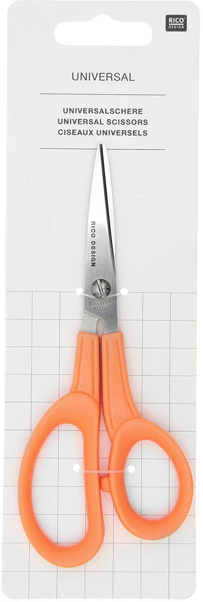 Universal scissors Orange Rico Design 15 cm