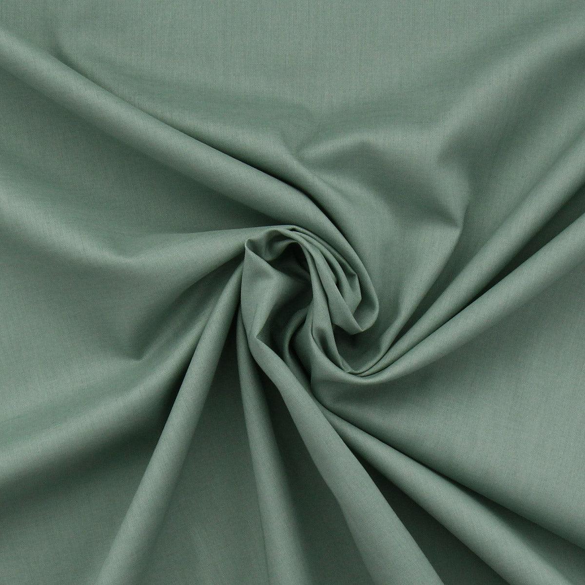 Tissu voile de coton - Vert de gris