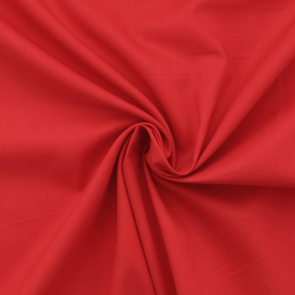 Tissu voile de coton - Rouge