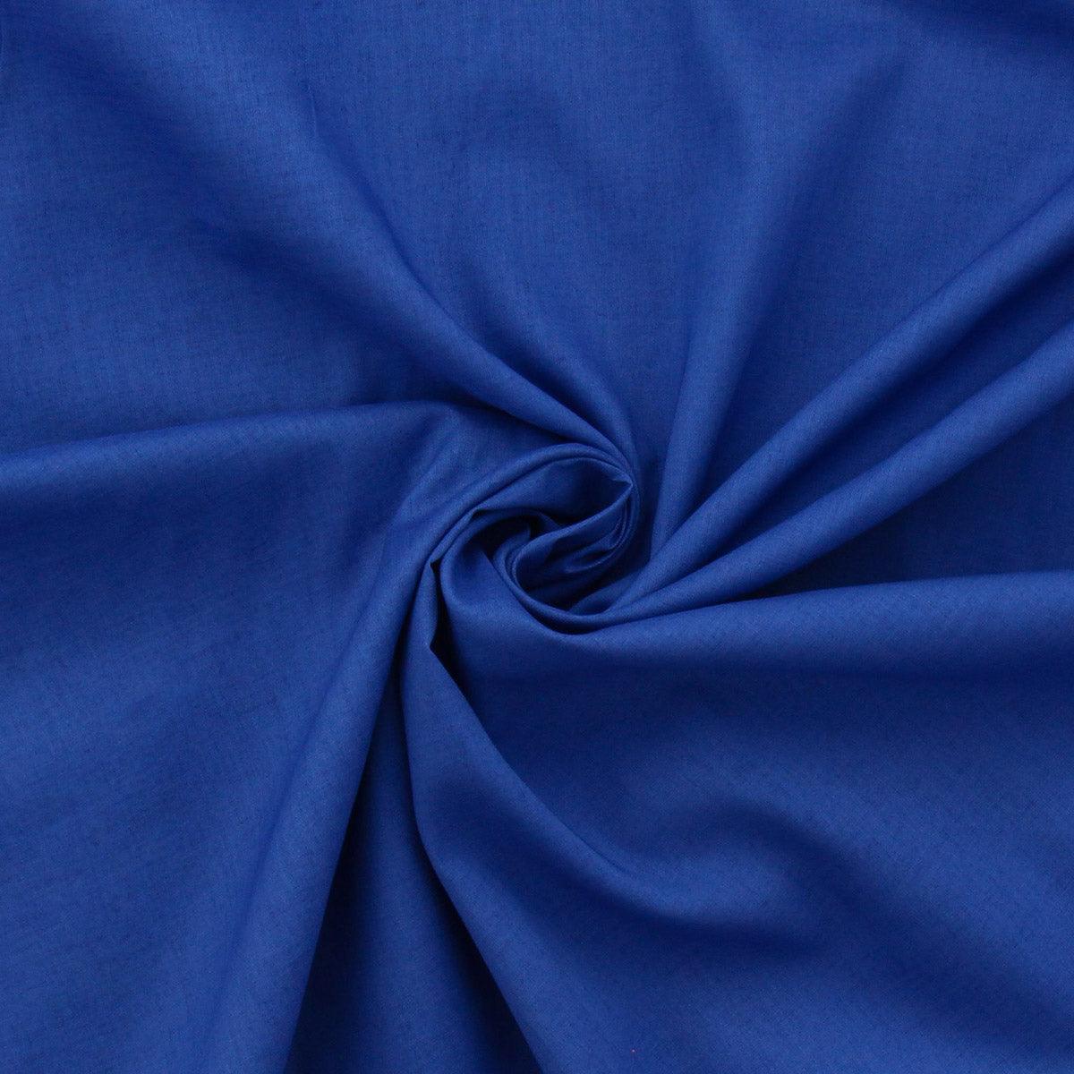 Tissu voile de coton - Bleu cobalt