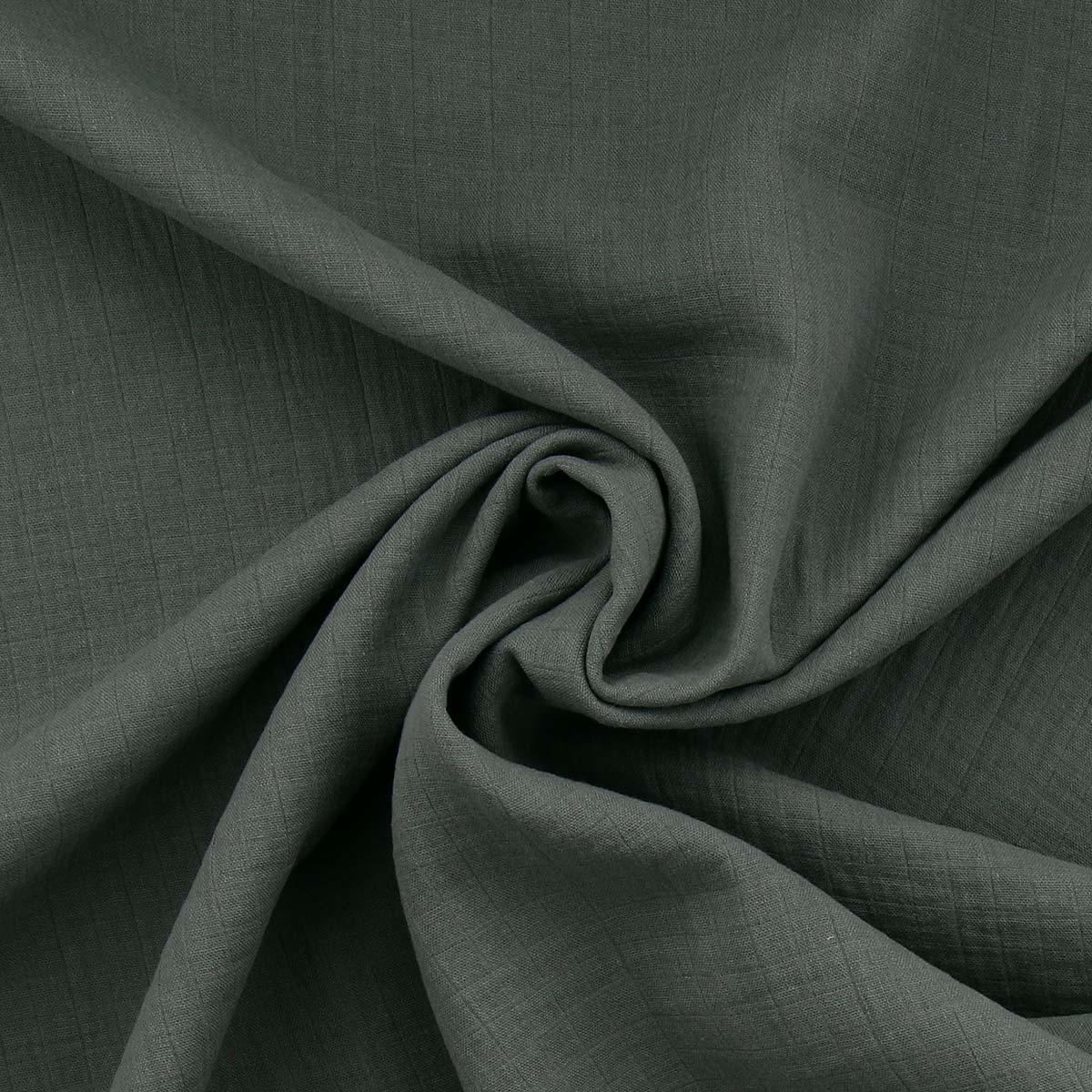 Double gauze Lange fabric - Dark gray