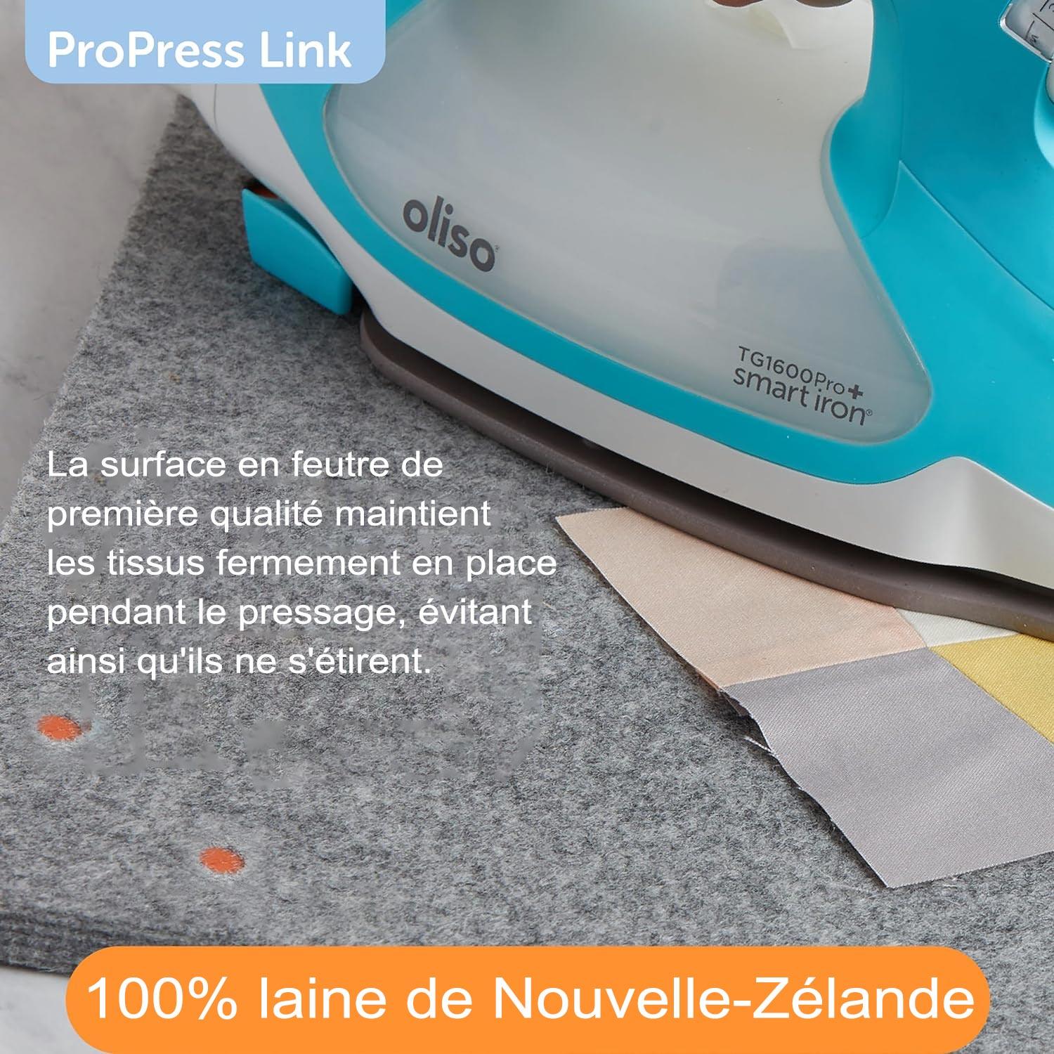 Tapis de repassage en laine évolutif 35 cm x 35 cm Pro Press Link Oliso