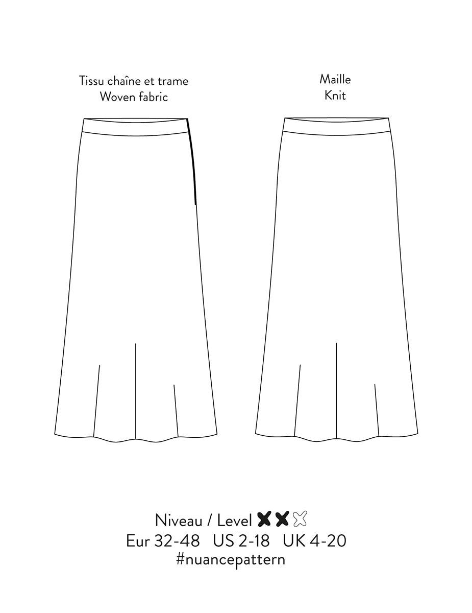 Nuance skirt pattern - Scämmit workshop