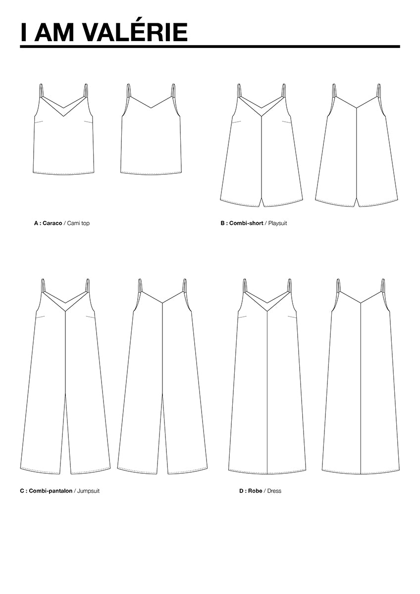 Combi -Pantalon pattern and Valérie dress - I am patterns