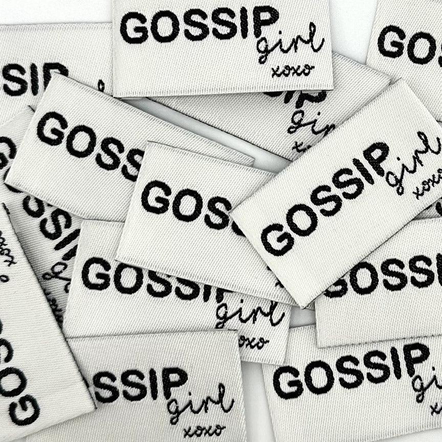 Lot de 5 étiquettes tissées à coudre Gossip Girl