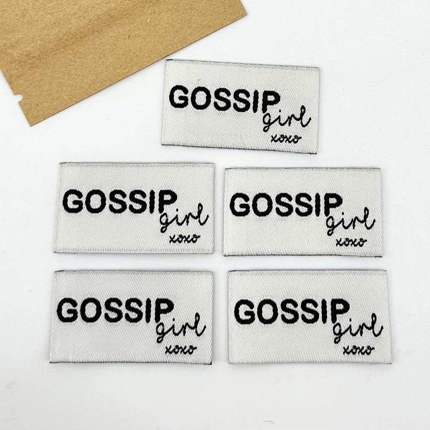 Lot de 5 étiquettes tissées à coudre Gossip Girl