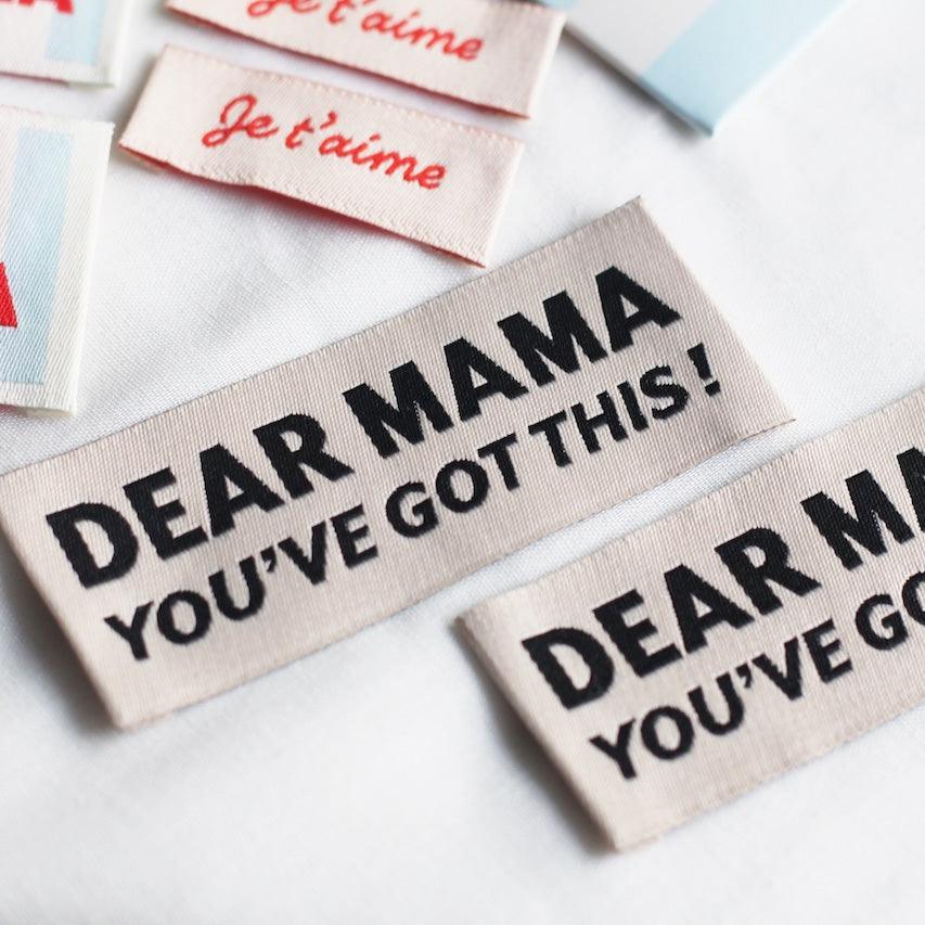 Set of 8 sewing labels - Viva la mamma